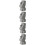 4Pcs Grey Resin Moai Statue Glasses Display Stand Tabletop Decor 10