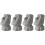 4Pcs Grey Resin Moai Statue Glasses Display Stand Tabletop Decor 6