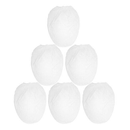 24Pcs White Polyester Paint Strainer Bags Elastic Opening for Home Use