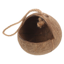3Pcs Khaki Coconuts Shell Resting Bird House Hanging Nest for Breeding