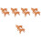 5Pcs Realistic Orange Plastic Dog Simulation Model for Nursery 11