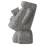 4Pcs Grey Resin Moai Statue Glasses Display Stand Tabletop Decor 1