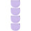 4Pcs Portable Lavender Retainer Case Silicone Denture Storage Supplies 10