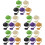 25Pcs Assorted Silicone Straw Tops Simple Straw Caps for Daily Use 8