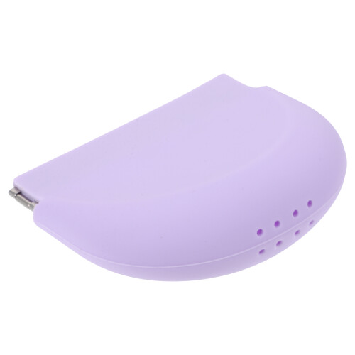 4Pcs Portable Lavender Retainer Case Silicone Denture Storage Supplies 1
