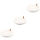 3Pcs Small Bathroom Tray White Plastic Circle Vanity Storage Holder 7