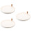 3Pcs Small Bathroom Tray White Plastic Circle Vanity Storage Holder 9