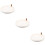 3Pcs Small Bathroom Tray White Plastic Circle Vanity Storage Holder 11