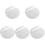 5Pcs Silver Spoon Rest Kitchen Scoop Holder for Countertops 3