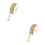 2Pcs Durable Golden Polyester Snowflake Ribbon for Wrapping and Crafts 6