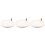 3Pcs Small Bathroom Tray White Plastic Circle Vanity Storage Holder 6