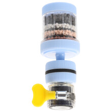 4Pcs Sky-Blue Faucet Tap Strainer with Water Softener for Kitchen