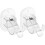 4Sets No-Drill Curtain Rod Brackets Wall Mount Hook for Kitchen Office 2