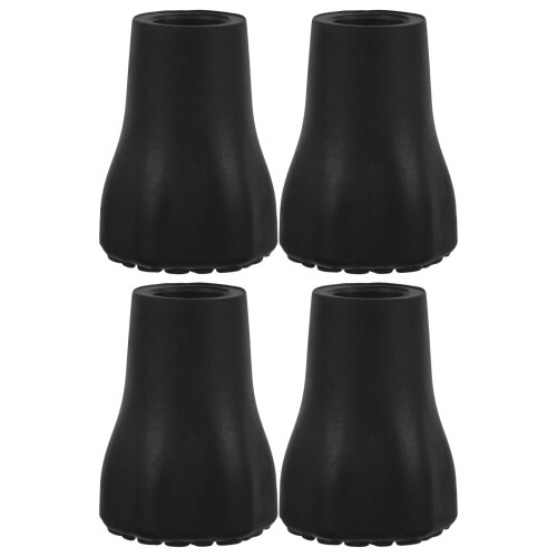 16Pcs Sturdy Trekking Pole Protective Tips Black Walking Stick Feet 2