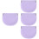 4Pcs Portable Lavender Retainer Case Silicone Denture Storage Supplies 8