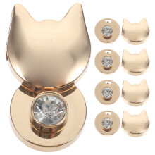 20Pcs Golden Twisting Turn Bag Locks Cat Shape for Luggage and Bags