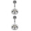 2Pcs Silver Fixed Shower Handle Holder ABS Bathroom Shower Head Mount 7
