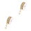 2Pcs Durable Golden Polyester Snowflake Ribbon for Wrapping and Crafts 9