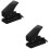 2Pcs Portable Black Manual Hole Puncher for Craft Papers Planner 8