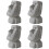 4Pcs Grey Resin Moai Statue Glasses Display Stand Tabletop Decor 7