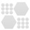 96Pcs Silver Acrylic Mirror Decals Self-Adhesive for Home Decoration 2