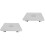 2Pcs Rocking Plastic Footrest Under Desk Baby Foot Stool Grey 6