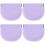 4Pcs Portable Lavender Retainer Case Silicone Denture Storage Supplies 7