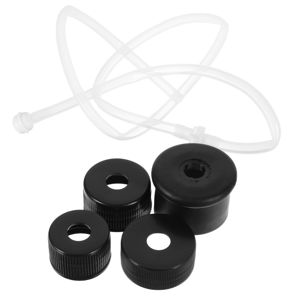 5Sets Black Hose Extension Kit For Under Sink Soap Dispenser, Plastic 3011102294225