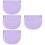 4Pcs Portable Lavender Retainer Case Silicone Denture Storage Supplies 9