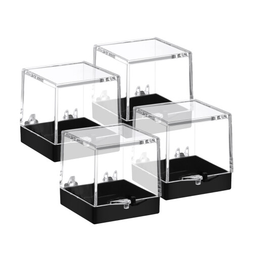 20Pcs Plastic Clear Specimen Storage Boxes Ideal for Mineral Display