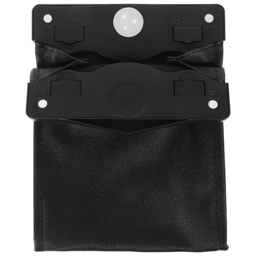 4Pcs Black Car Trash Bag with Light Auto Closure and Organizer