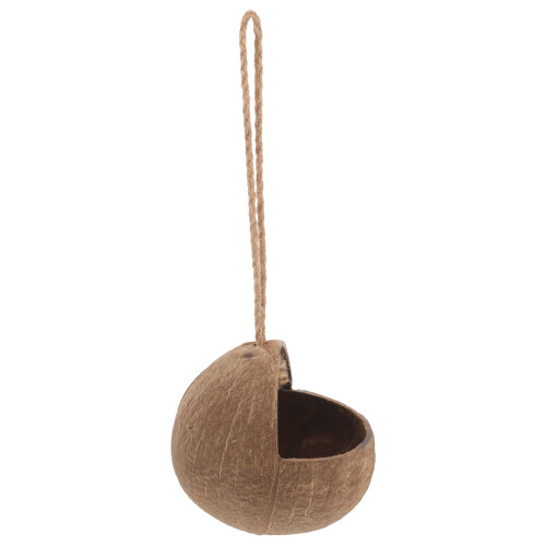 3Pcs Khaki Coconuts Shell Resting Bird House Hanging Nest for Breeding 2
