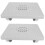 2Pcs Rocking Plastic Footrest Under Desk Baby Foot Stool Grey 7