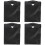 4Pcs Black Car Trash Bag with Light Auto Closure and Organizer 6