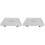 2Pcs Rocking Plastic Footrest Under Desk Baby Foot Stool Grey 4