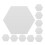 96Pcs Silver Acrylic Mirror Decals Self-Adhesive for Home Decoration 3