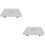 2Pcs Rocking Plastic Footrest Under Desk Baby Foot Stool Grey 8