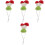 4Pcs Lightweight Small Animal Hat Knitted Hamster Costume 4