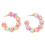 4Pairs Multi Color Raffia Earrings Boho Ear Dangle Comfortable Wear 1