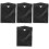 4Pcs Black Car Trash Bag with Light Auto Closure and Organizer 4
