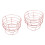 6Pcs Sturdy Pink Metal Bakery Cooling Rack Cooling Rack for Baking 6