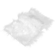 5Pcs White Fluffy Photo Mat Rug for Jewelry Nail Salon Decor