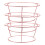 6Pcs Sturdy Pink Metal Bakery Cooling Rack Cooling Rack for Baking 3