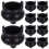 48Pcs Black ABS Miniature Witch Cauldron Storage Pots for Halloween 1