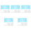5Pcs Sturdy Acrylic Floating Shelves for Wall Decor and Storage Rack 5