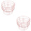 6Pcs Sturdy Pink Metal Bakery Cooling Rack Cooling Rack for Baking 8