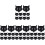 48Pcs Black ABS Miniature Witch Cauldron Storage Pots for Halloween 4