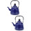 2Pcs Blue Enamel Teakettle Durable Water Boiling Kettle for Kitchen 7