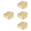 4Pcs Wooden Card Storage Organizer Beige Multi-Grid Game Holder 8