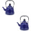 2Pcs Blue Enamel Teakettle Durable Water Boiling Kettle for Kitchen 6